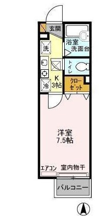 ベルデュールⅡの間取り