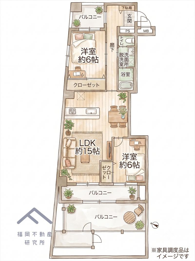 ライフピア舞鶴の間取り