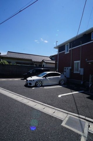 駐車場に車を止められます