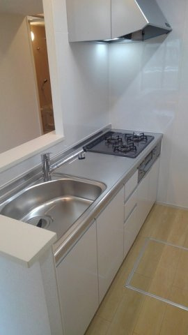 コンパクトなキッチンで掃除もラクラク