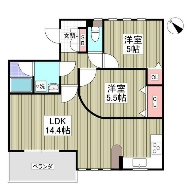 デュオパラッツオＡ棟の間取り
