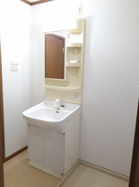 忙しい朝には欠かせない洗面所です