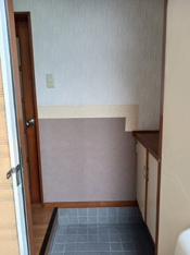 落ち着いた玄関です