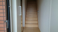 収納もある玄関です