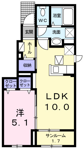【間取り】 | プラシードアルバV