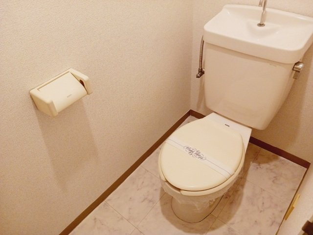 落ち着いた色調のトイレです