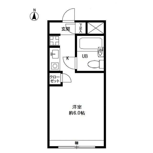 八王子市椚田町の賃貸マンションの間取り
