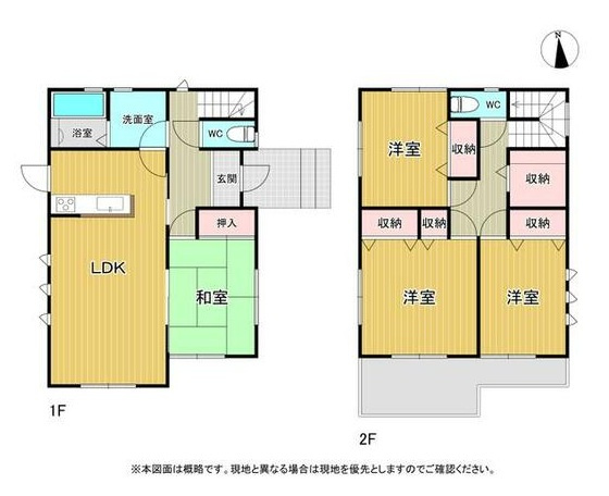栃木市大平町西水代　戸建の間取り