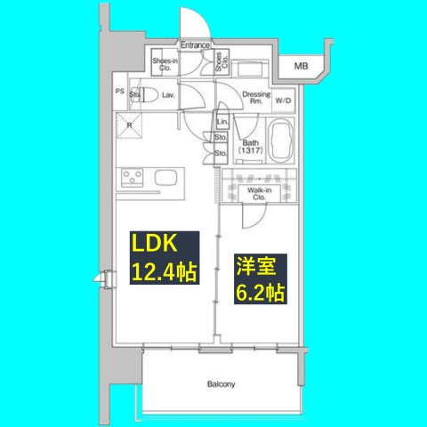 ザ・パークハビオ新栄の間取り