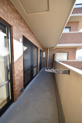第一玉造マンションのバルコニー
