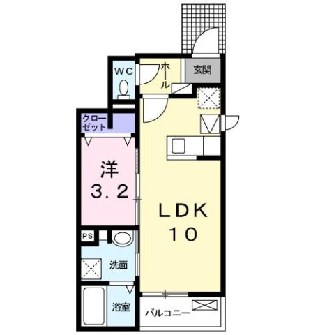 【間取り】 | カーサ　コルディアーレ　Ａ