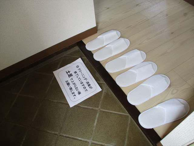 収納もある玄関です