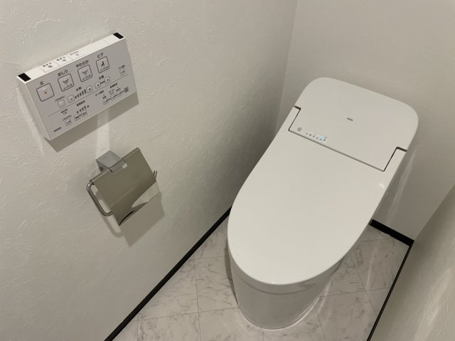 ゆったりとした空間のトイレです