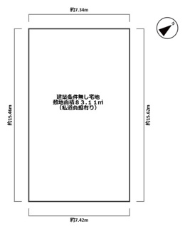 【土地図】 | 甲子園浦風町　売土地