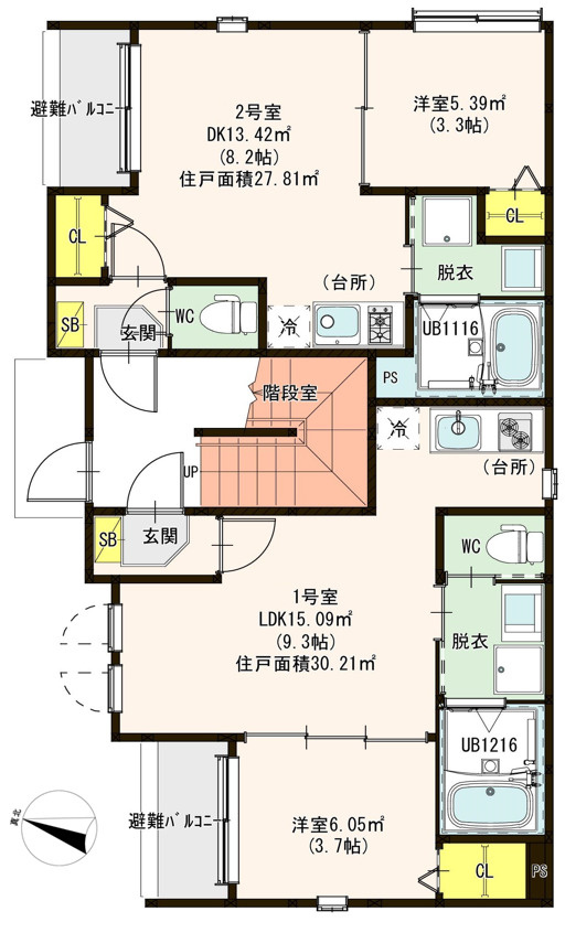 アルカーサ道徳新町の区画図