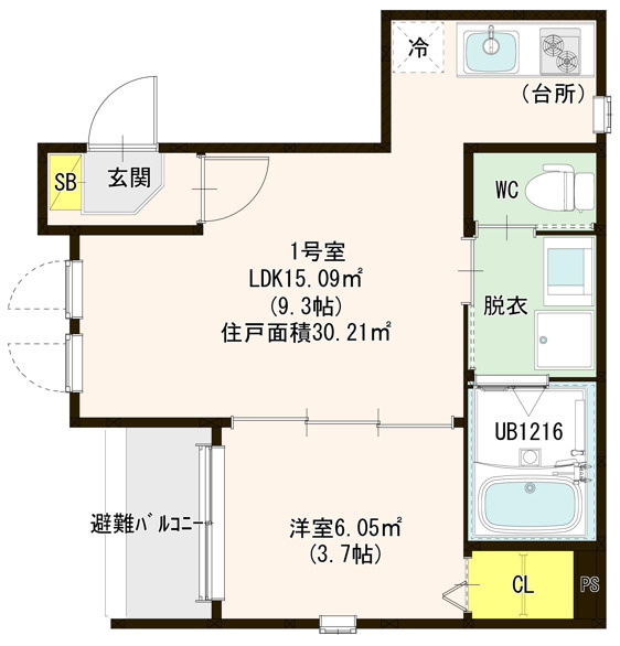 アルカーサ道徳新町の間取り