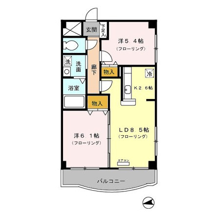 メルベーユの間取り