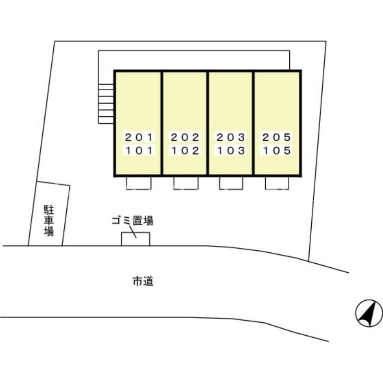 エストゥディオ※初期費用分割あと払いサービス利用可能物件の区画図