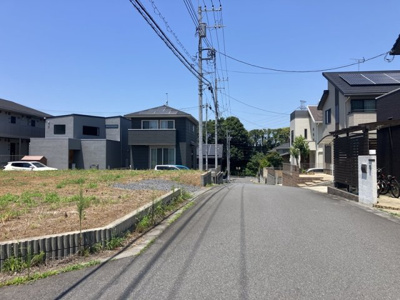 【前面道路含む現地写真】 | つくば市みどりの南売地1
