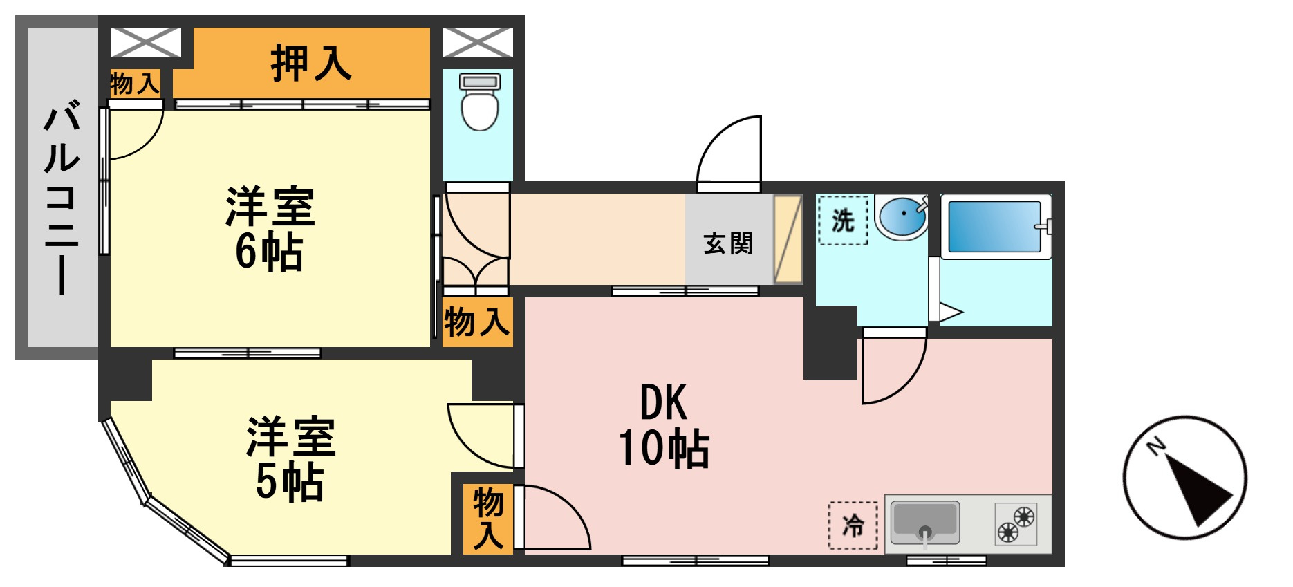 セシオン松江の間取り