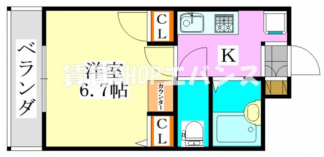 【間取り】 | メゾンドアルビレオ東船橋