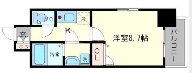 エスリード大阪天満宮の間取り