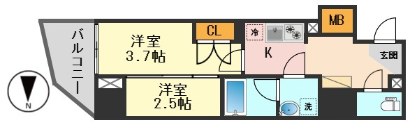ブライズ亀有の間取り