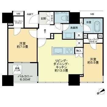 ローレルタワー　ルネ浜松町の間取り