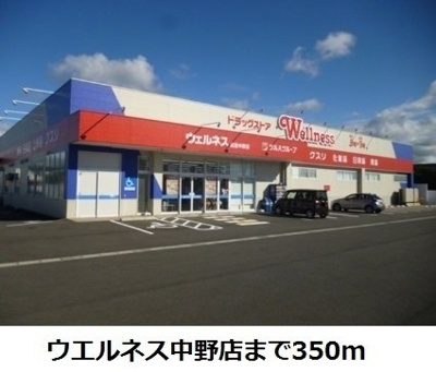 【周辺】 | シャルム中野Ｄ | ウエルネス中野店まで350m