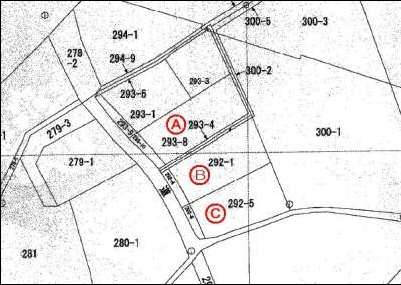田辺市秋津町字中芝_分譲地の土地図