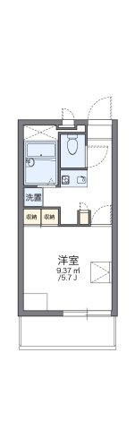 レオパレスウエストリバーⅡの間取り