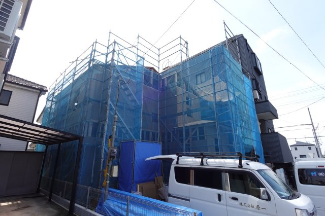 川越市氷川町　4LDK+カースペース2台付き　新築戸建ての外観