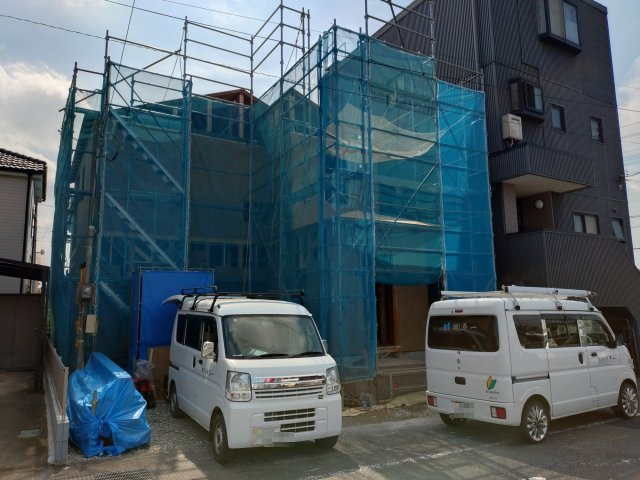川越市氷川町　4LDK+カースペース2台付き　新築戸建ての外観