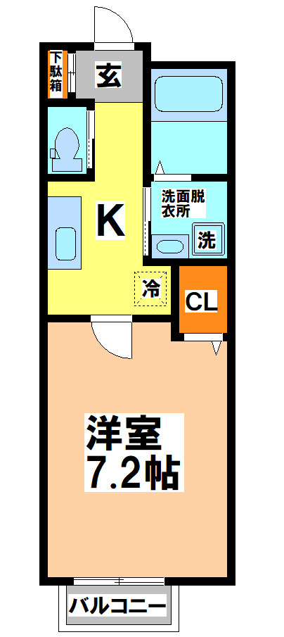 柿乃木ハイツの間取り