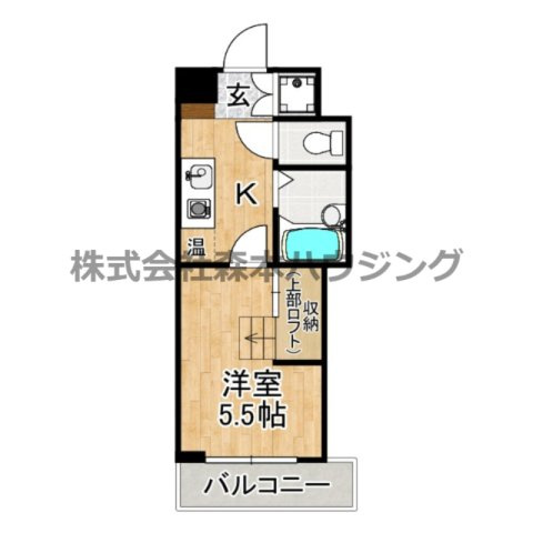 【間取り】 | 　リバーイースト・クレムリン