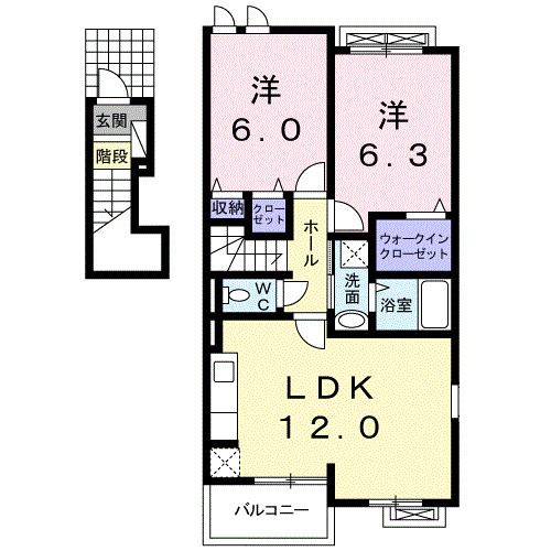 【間取り】 | Ｒｏｓｅｏ　Ｋｌａｒ　Ⅰ