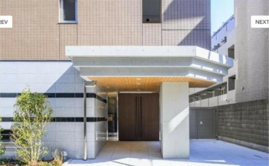 アンソレイエ飯田橋のエントランス