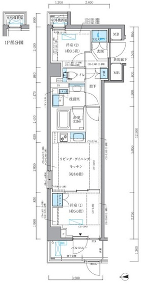 【間取り】 | パークアクシス品川シーサイド