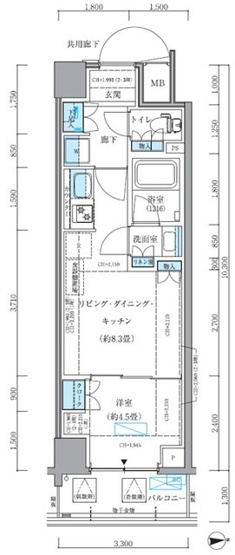 【間取り】 | パークアクシス品川シーサイド