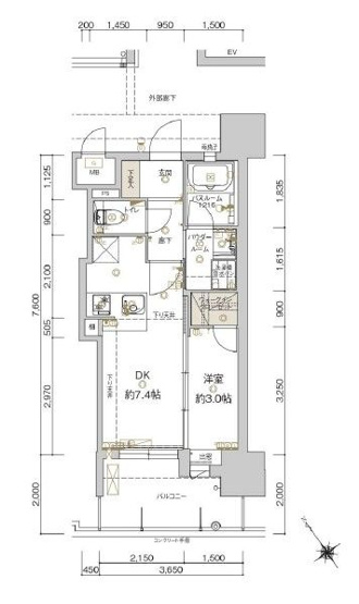 【間取り】 | 新品家具付きマンション馬出5(KaGood福岡) | ※間取りと異なる場合は現状を優先します。