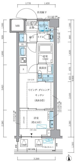 【間取り】 | パークアクシス品川シーサイド