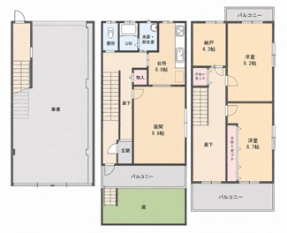 【間取り】 | 天白区鴻の巣中古戸建
