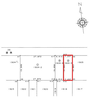 【区画図】 | 天白区鴻の巣中古戸建