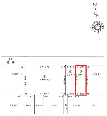 【区画図】 | 天白区鴻の巣中古戸建