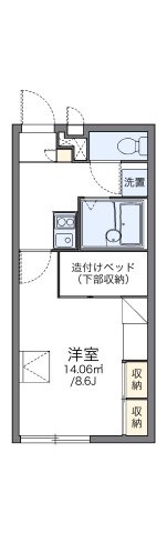 レオパレスグランソワールの間取り