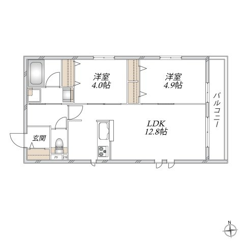 （仮称）本町5丁目メゾンの間取り|お電話でお問い合わせ頂きますとスムーズに対応可能です＾＾