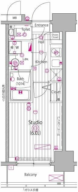 ガーラ・グランディ池袋Ⅱの間取り|間取りです。
