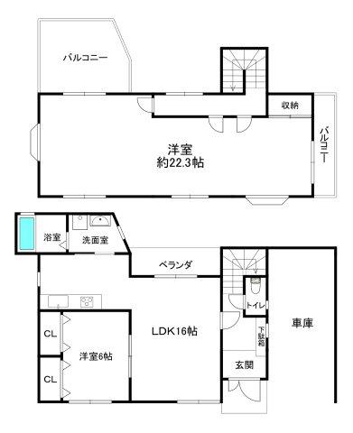 神戸市長田区長者町の間取り