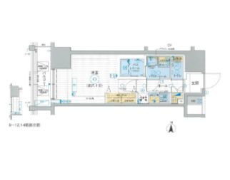 エステムプラザ東京ライズの間取り