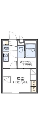 レオパレスはなみずきの間取り